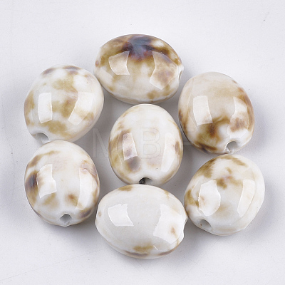 Handmade Porcelain Beads PORC-S498-26G-1