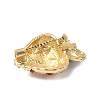 Alloy Rhinestone Brooches for Clothes for Women LS-JEWB-F042-01MG-1