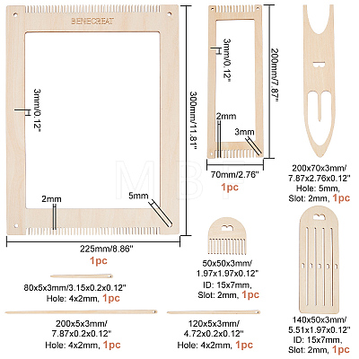 Wood Tassel Maker Kits DIY-WH0401-41-1