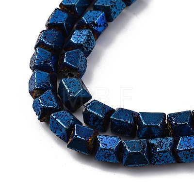 Electroplated Natural Lava Rock Beads Strands G-A256-D01-01C-1