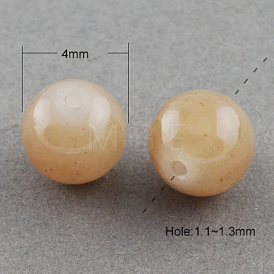 Imitation Jade Glass Beads Strands X-DGLA-S076-4mm-28-1