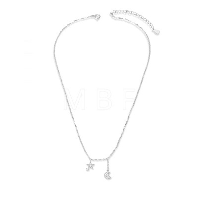 SHEGRACE Fashion Rhodium Plated 925 Sterling Silver Pendant Necklace JN81A-1