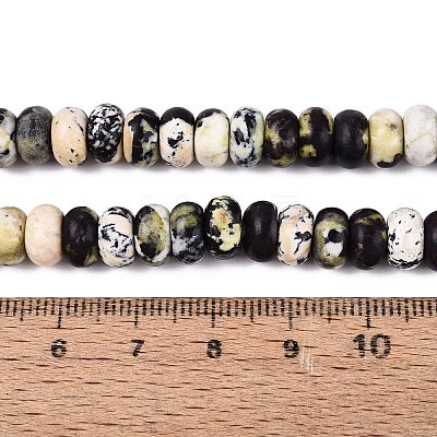 Natural Yellow Turquoise(Jasper) Beads Strands G-N367-02A-10-1