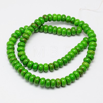 Synthetic Turquoise Beads Strands TURQ-G109-5x3mm-01-1