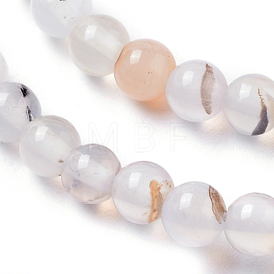 Natural Agate Beads Strands G-I261-B03-4mm-1