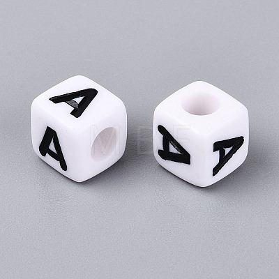 Opaque Acrylic Beads SACR-N020-04A-A-1