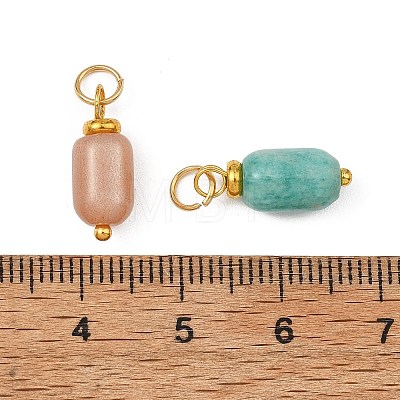 Natural Mixed Gemstone Pendants PALLOY-JF05749-1