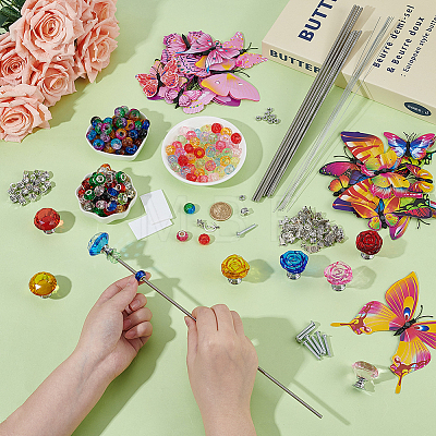 DIY Beaded Garden Stake Kit DIY-OC0015-63-1