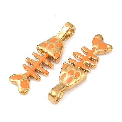 304 Stainless Steel Enamel Pendants STAS-C150-01D-02-1