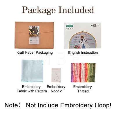 Embroidery Starter Kits DIY-P077-068-1