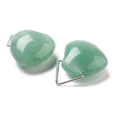 Natural Green Aventurine Pendants G-K371-02P-06-1