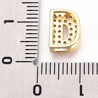 Brass Micro Pave Cubic Zirconia Charms KK-N254-217G-D-1