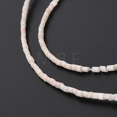 Glass Silk Stain Style Beads Strands GLAA-N047-001A-03-1