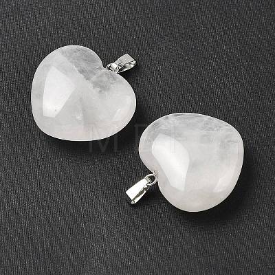 Natural Quartz Crystal Pendants G-A249-04B-01P-1