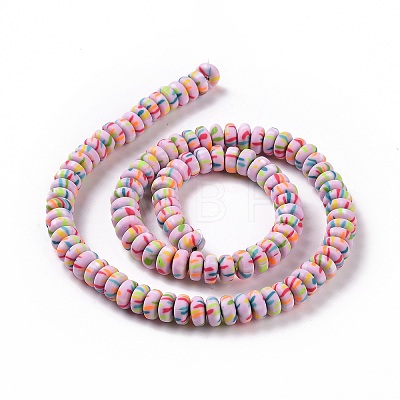 Handmade Polyester Clay Beads Strand CLAY-P001-02B-1