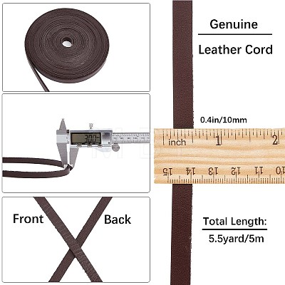 Gorgecraft Flat Cowhide Leather Cord WL-GF0001-09A-02-1