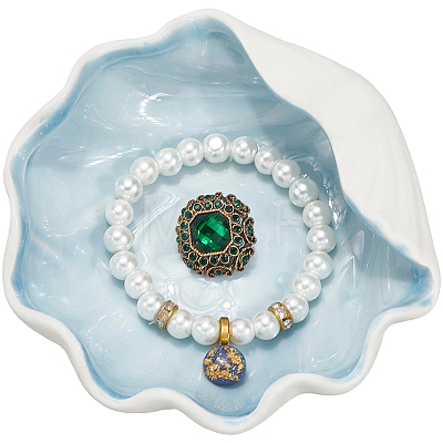 Ocean Themed Ceramic Jewelry Plate AJEW-WH20064-37E-1
