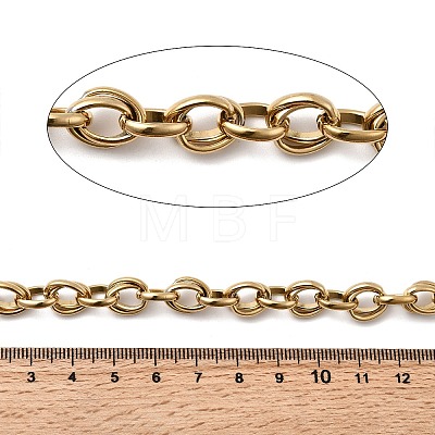 304 Stainless Steel Oval Link Chains CHS-Z007-07G-1