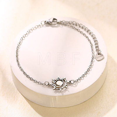304 Stainless Steel Link Bracelets WG91709-04-1
