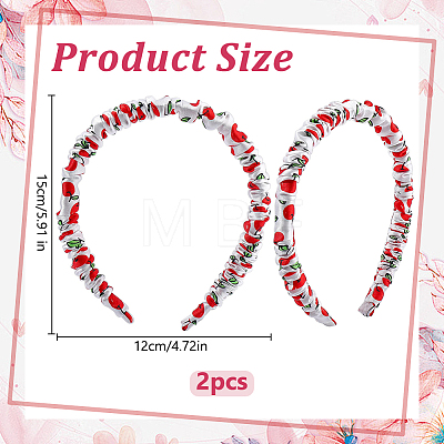 Silk From Silkworms Hair Bands OHAR-WH0033-019B-1