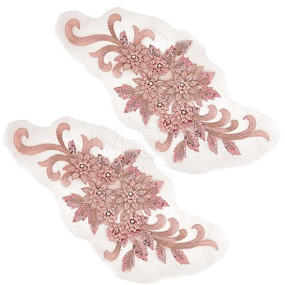 Flower Blossom Sequin Appliques DIY-WH0407-01-1