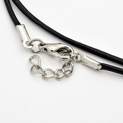 Leather Necklace Making MAK-N021-01B-1