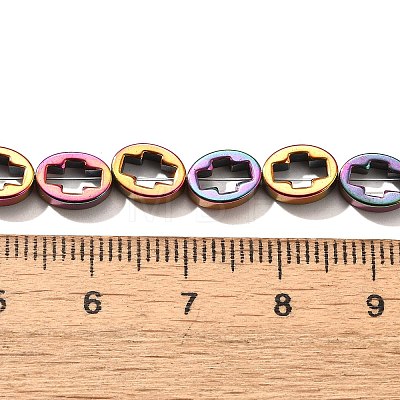 Electroplated Synthetic Non-magnetic Hematite Beads Strands G-L613-Z01-01I-1