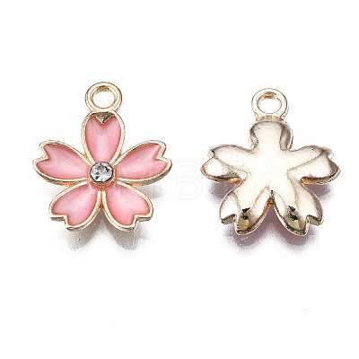 Alloy Enamel Pendants X-ENAM-S121-052D-1