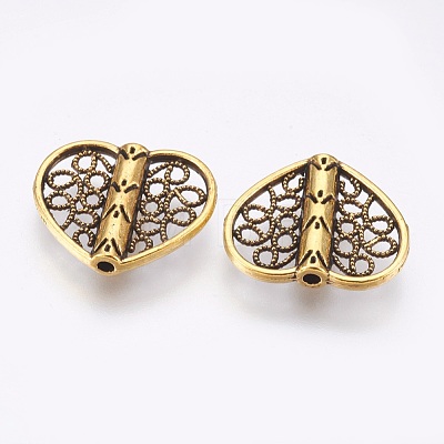 Tibetan Style Alloy Beads TIBE-F025-27AG-1