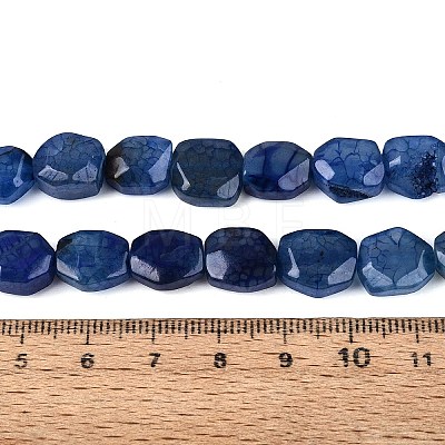 Dyed & Heated Natural Agate Beads Strands G-N359-15A-01-1