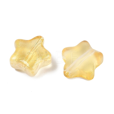 Transparent Spray Painted Glass Beads X1-GLAA-NH0003-01D-1