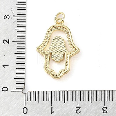 Brass Micro Pave Clear Cubic Zirconia Pendants KK-Q813-04G-1