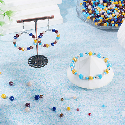 120G 3 Styles Glass Beads Strands EGLA-TA0013-72-1