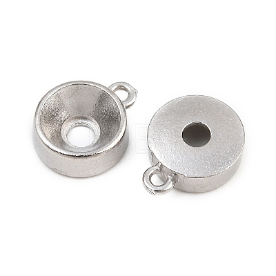304 Stainless Steel Charm Rhinestone Settings SA-CBAC865-01D-P-1
