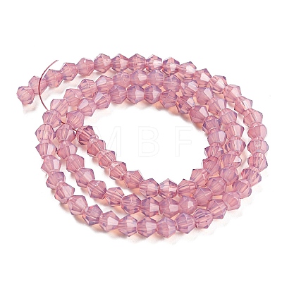 Baking Painted Transparent Glass Beads Strands DGLA-F029-J4mm-1