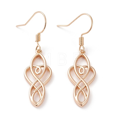 Brass Dangle Earrings EJEW-B002-03G-1