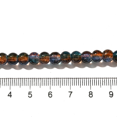 Crackle Glass Beads Strands X-CCG-C002-8mm-08-1