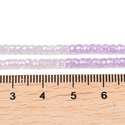 Cubic Zirconia Beads Strands ZIRC-P125-2x3mm-01-1