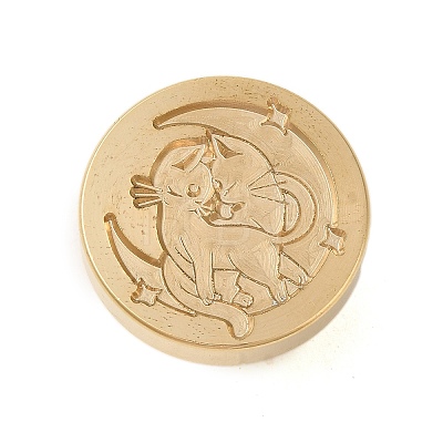 Animal Insect Theme Golden Plated Wax Seal Brass Stamp Head STAM-K001-03G-02-1