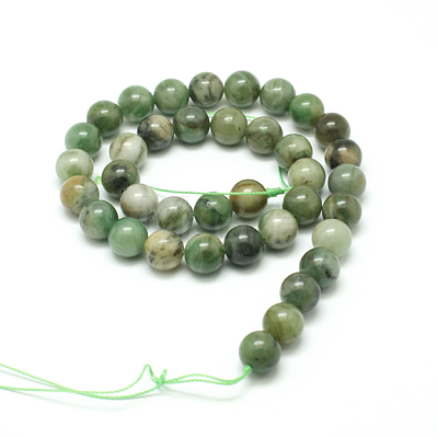 Natural African Jade Beads Strands G-D840-53-6mm-AB-1