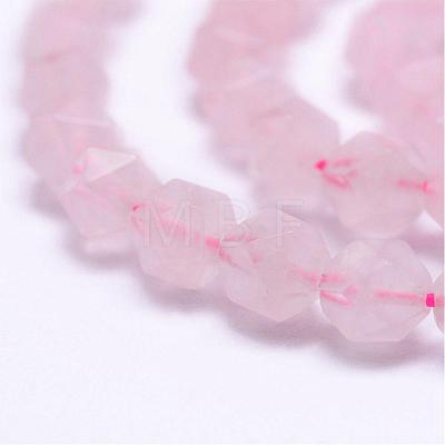 Natural Rose Quartz Beads Strands G-J363-06-6mm-1