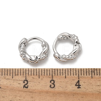 Brass Hoop Earrings EJEW-Q015-03P-01-1