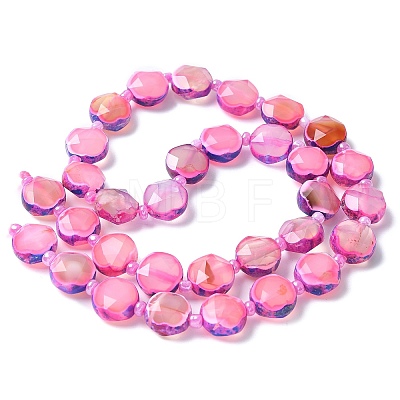 Natural Fire Crackle Agate Beads Strands G-C116-A86-01C-1