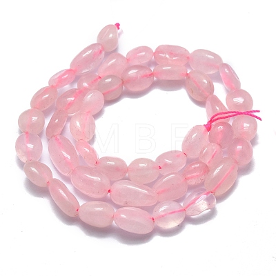 Natural Rose Quartz Beads Strands G-O186-B-09-1