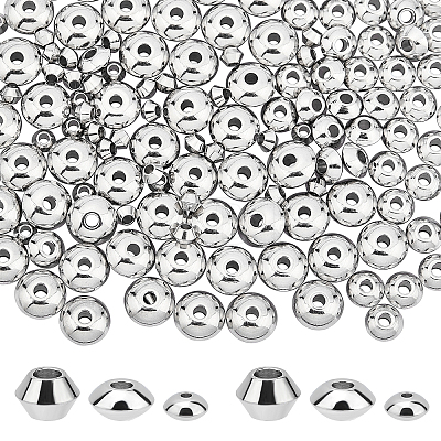 150Pcs 3 Style 304 Stainless Steel Spacer Beads STAS-DC0004-87-1