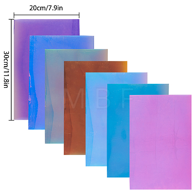Gorgecraft Clear Glitter PVC Vinyl Fabrics DIY-GF0001-71-1