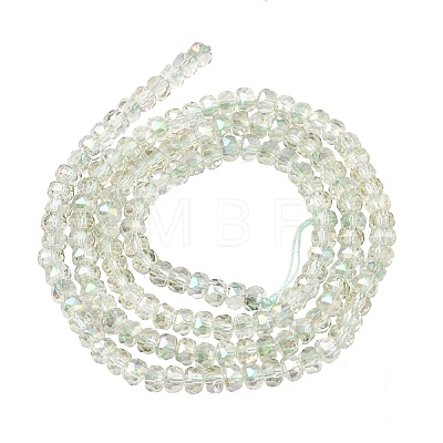 Electroplate Glass Beads Strands GLAA-Q105-03-03-1