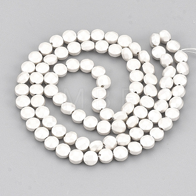 Electroplate Non-magnetic Synthetic Hematite Beads Strands G-T114-18-1