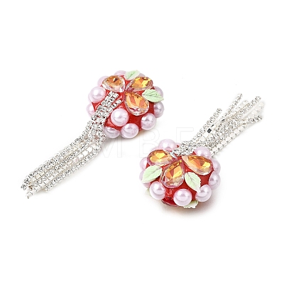 Handmade Polymer Clay Rhinestone Beads CLAY-Z006-02B-1