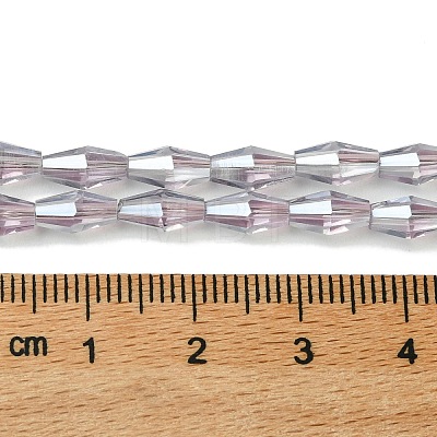 Transparent Electroplate Glass Beads X1-GLAA-K064-05A-PL06-1